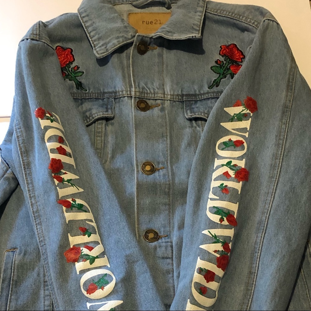 Denim Rose Jacket